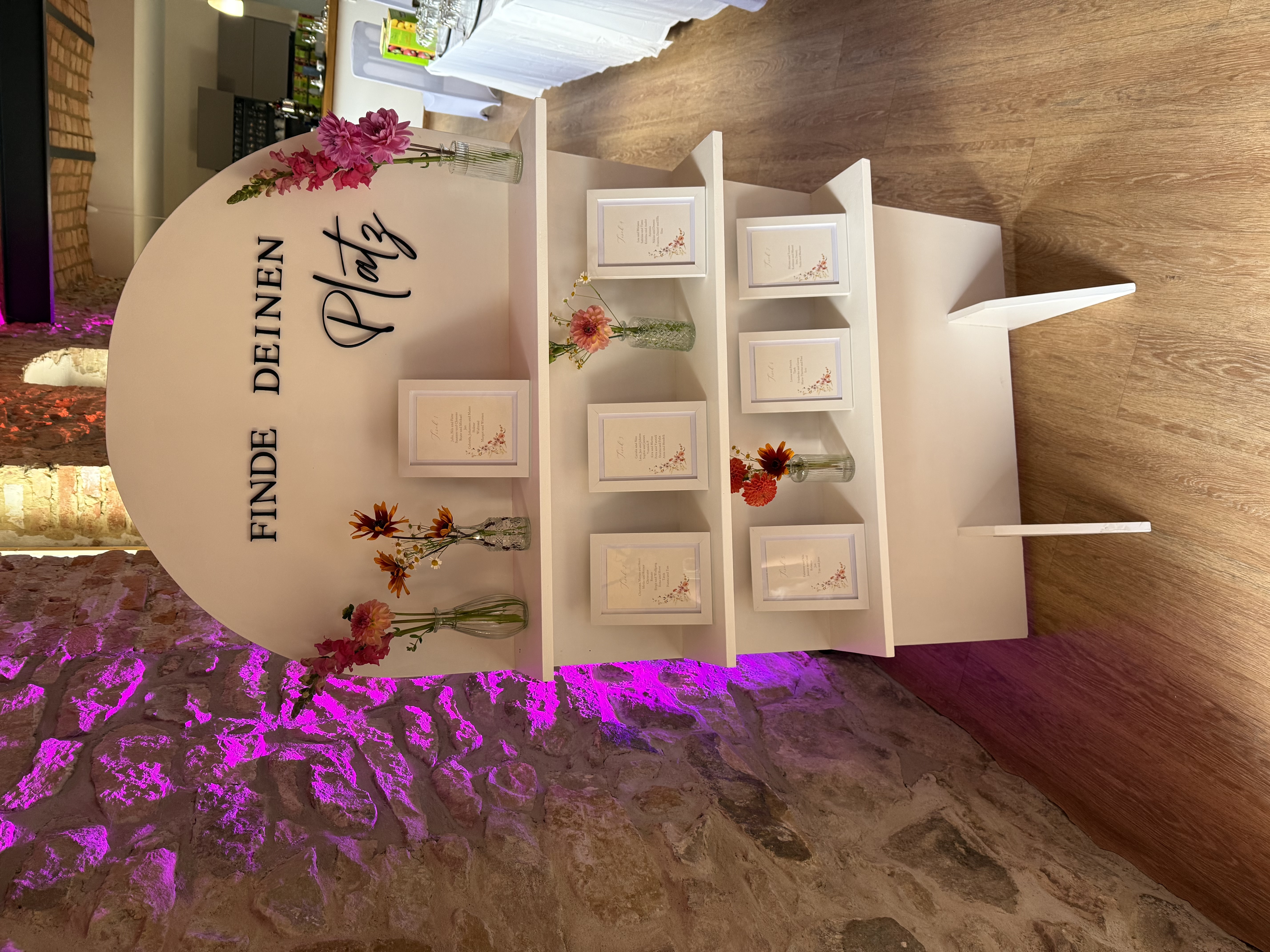 Sitzplan "Flowerwall"